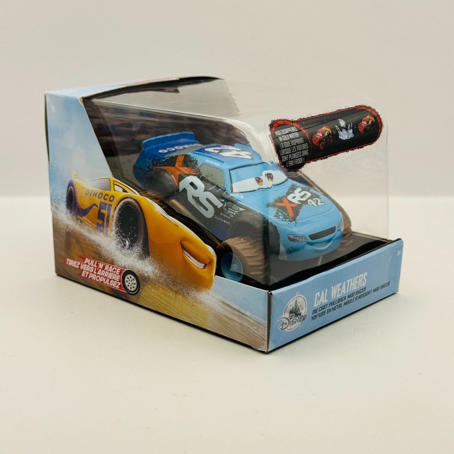 Disney Pixar Cars - XRS MUD RACING CAL WEATHERS Disney Store - 1:43 Diecast