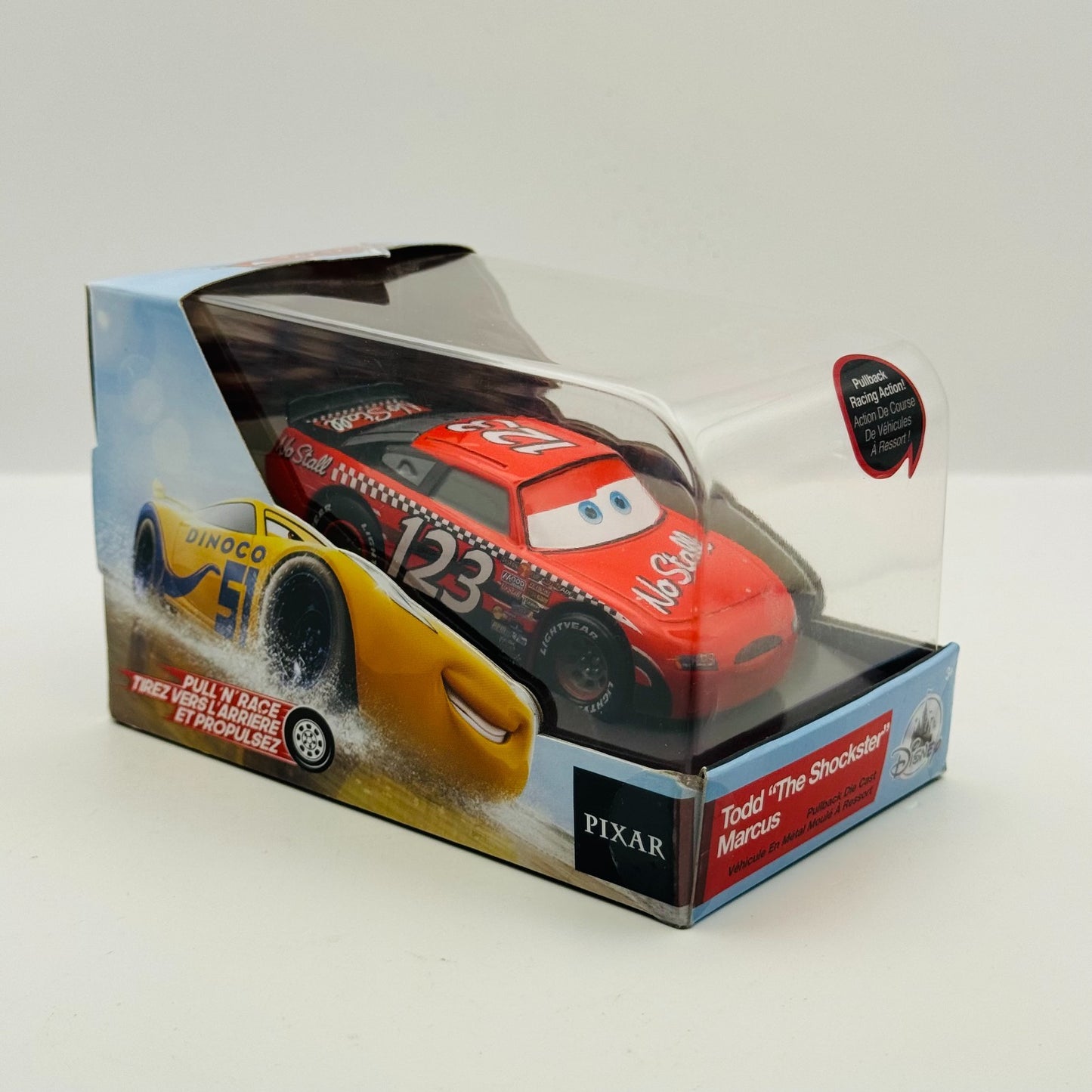 Disney Pixar Cars - TODD MARCUS NO STALL Disney Store - 1:43 Diecast