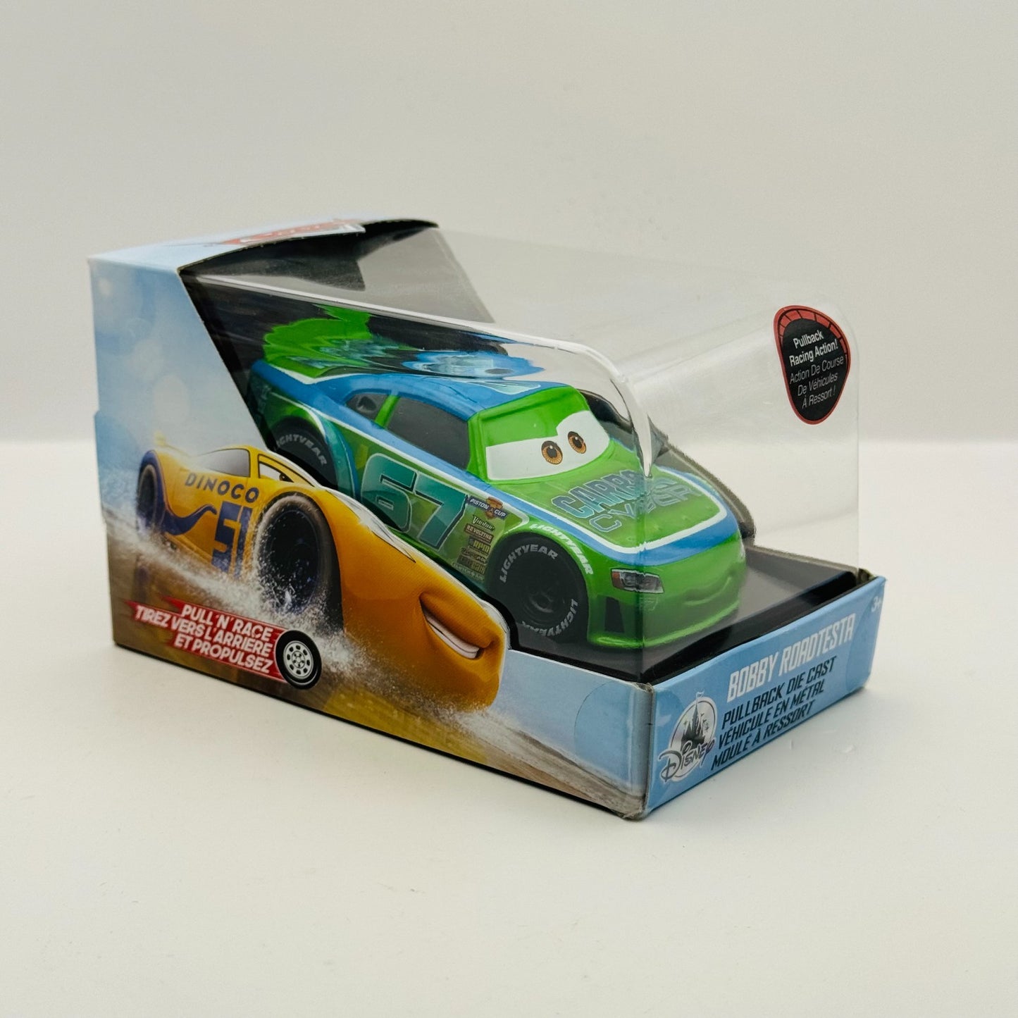 Disney Pixar Cars - BOBBY ROADTESTA CARBON CYBER Disney Store - 1:43 Diecast