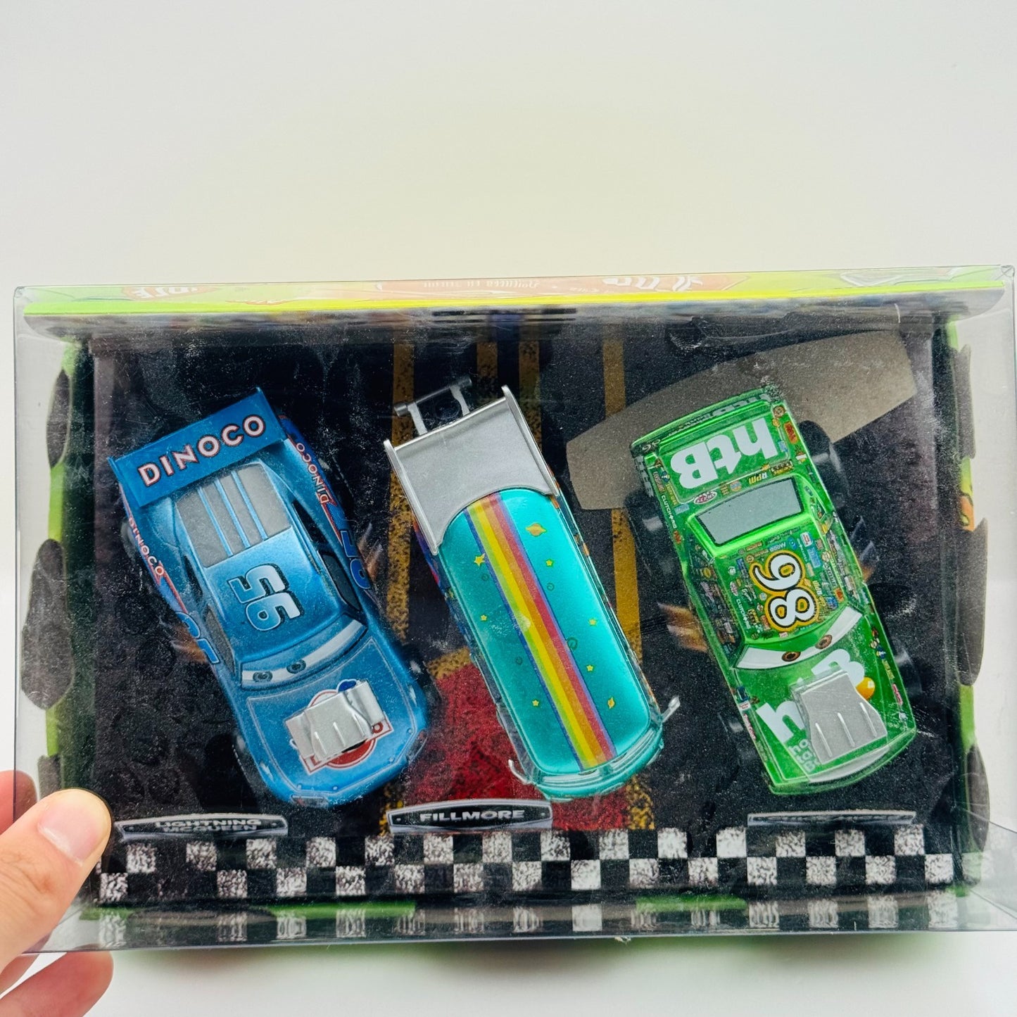 Disney Pixar Cars - METALLIC HOT RODDIN' SET MCQUEEN Disney Store - 1:43 Diecast