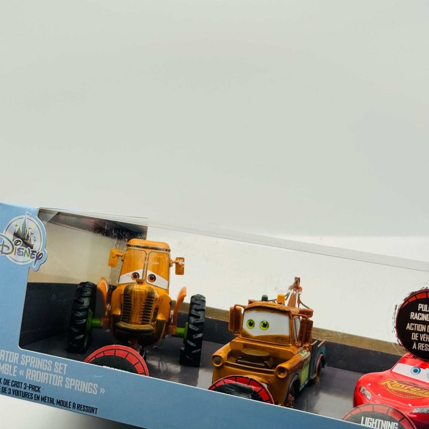 Disney Pixar Cars - MATER & TRACTOR *NO EXHAUST* SET Disney Store - 1:43 Diecast