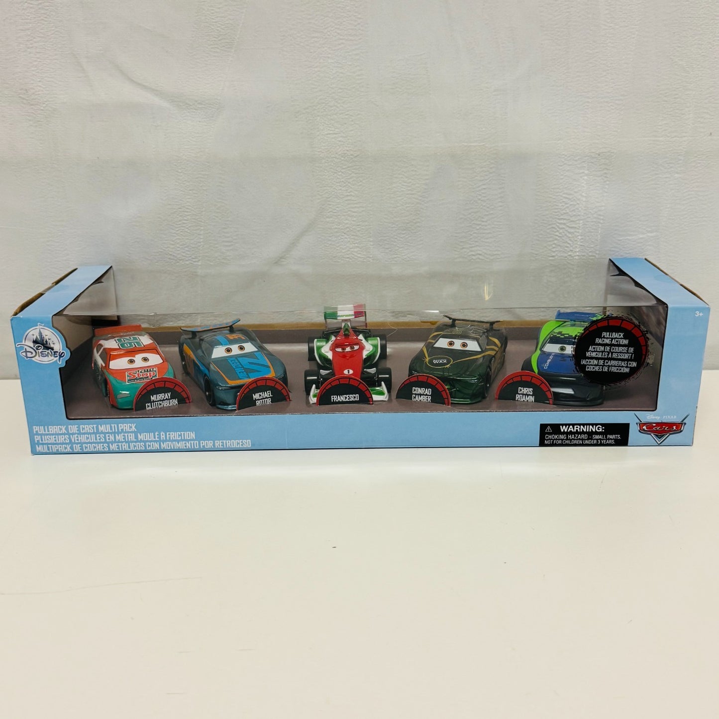 Disney Pixar Cars - 5-PK MURRAY FRANCESCO CONRAD CHRIS Disney Store 1:43 Diecast