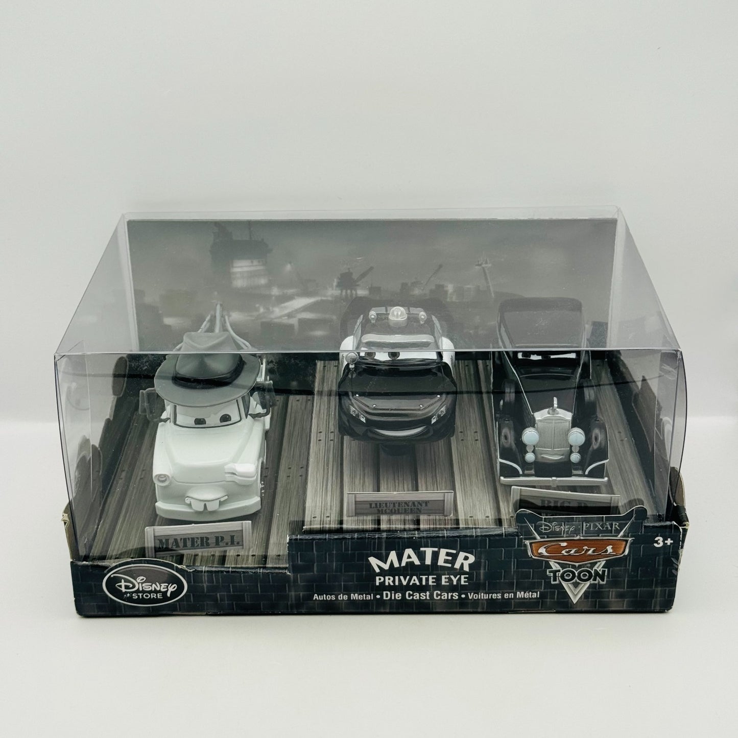 Disney Pixar Cars Toon - MATER PRIVATE EYE 3PK BIG D Disney Store - 1:43 Diecast