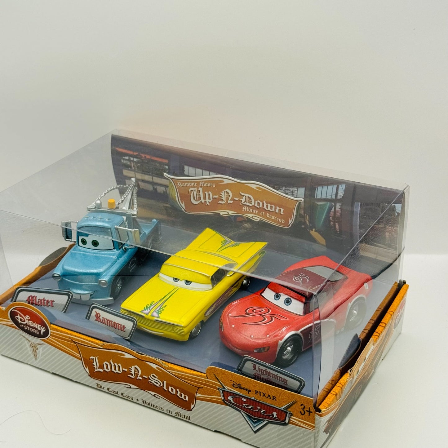 Disney Pixar Cars - LOW-N-SLOW LOW RIDER 3-PK Disney Store - 1:43 Diecast