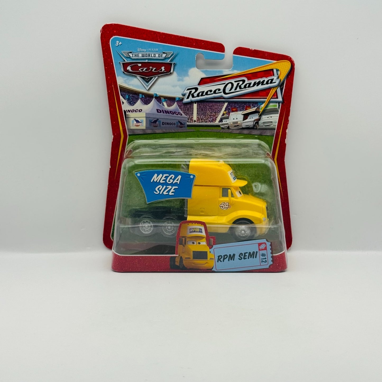 Disney Pixar Cars - RPM SEMI CAB HAULER Mega Size Deluxe 2009 - 1:55 Diecast