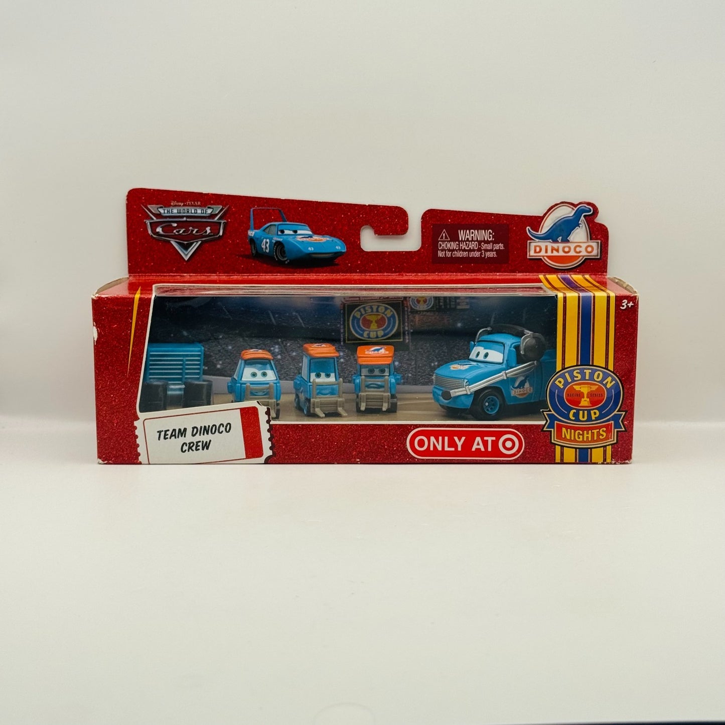 Disney Pixar Cars - TEAM DINOCO CREW CHIEF & 3 PITTYS PIT CREW SET -1:55 Diecast