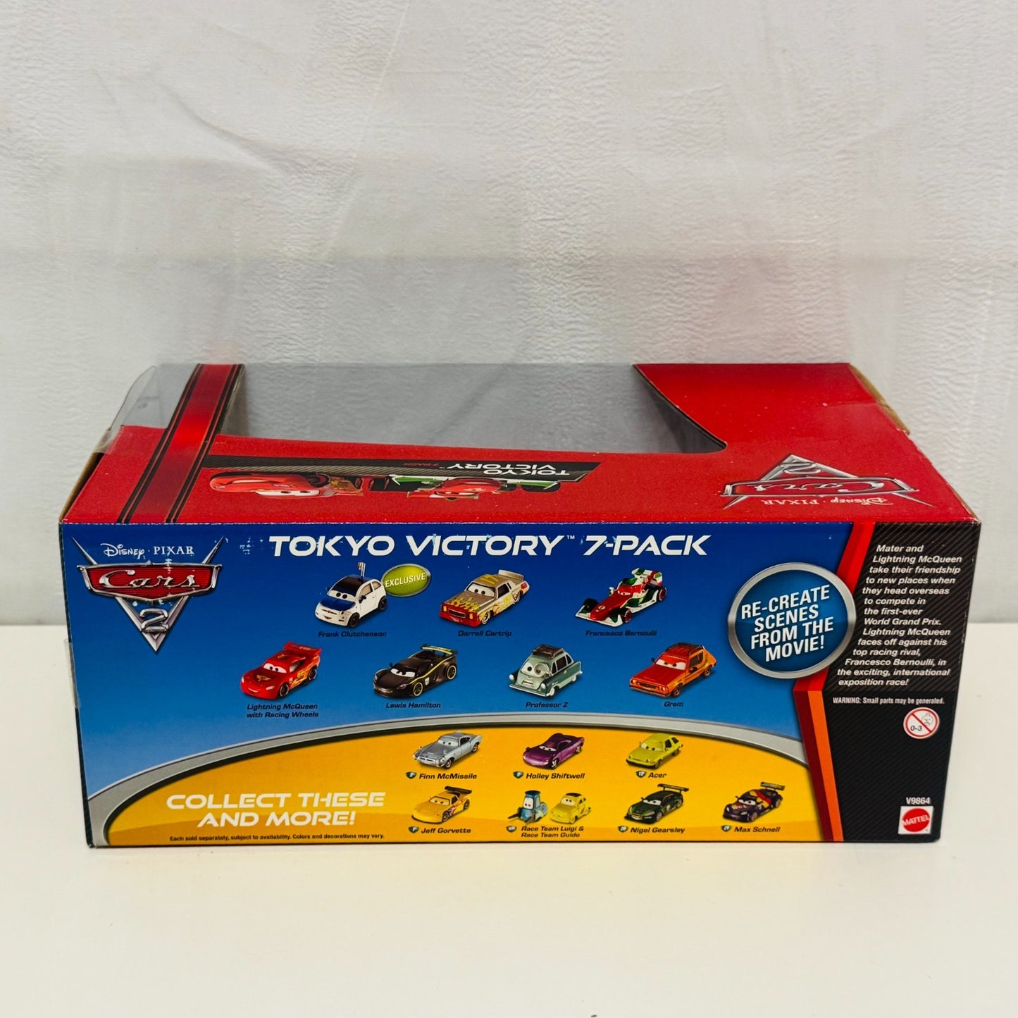 Disney Pixar Cars - TOKYO VICTORY 7-PACK GREM PROFESSOR Z FRANK - 1:55 Diecast