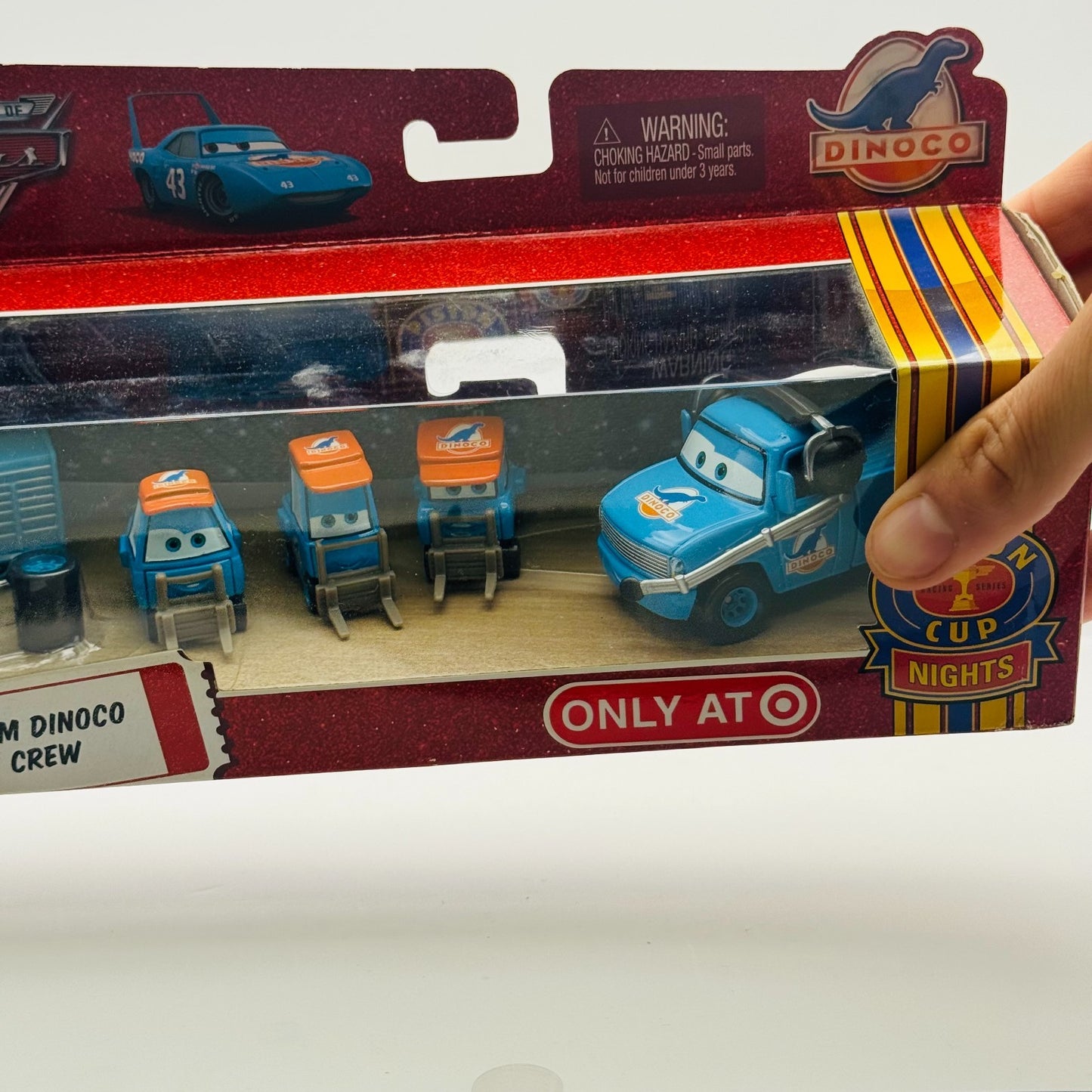 Disney Pixar Cars - TEAM DINOCO CREW CHIEF & 3 PITTYS PIT CREW SET -1:55 Diecast