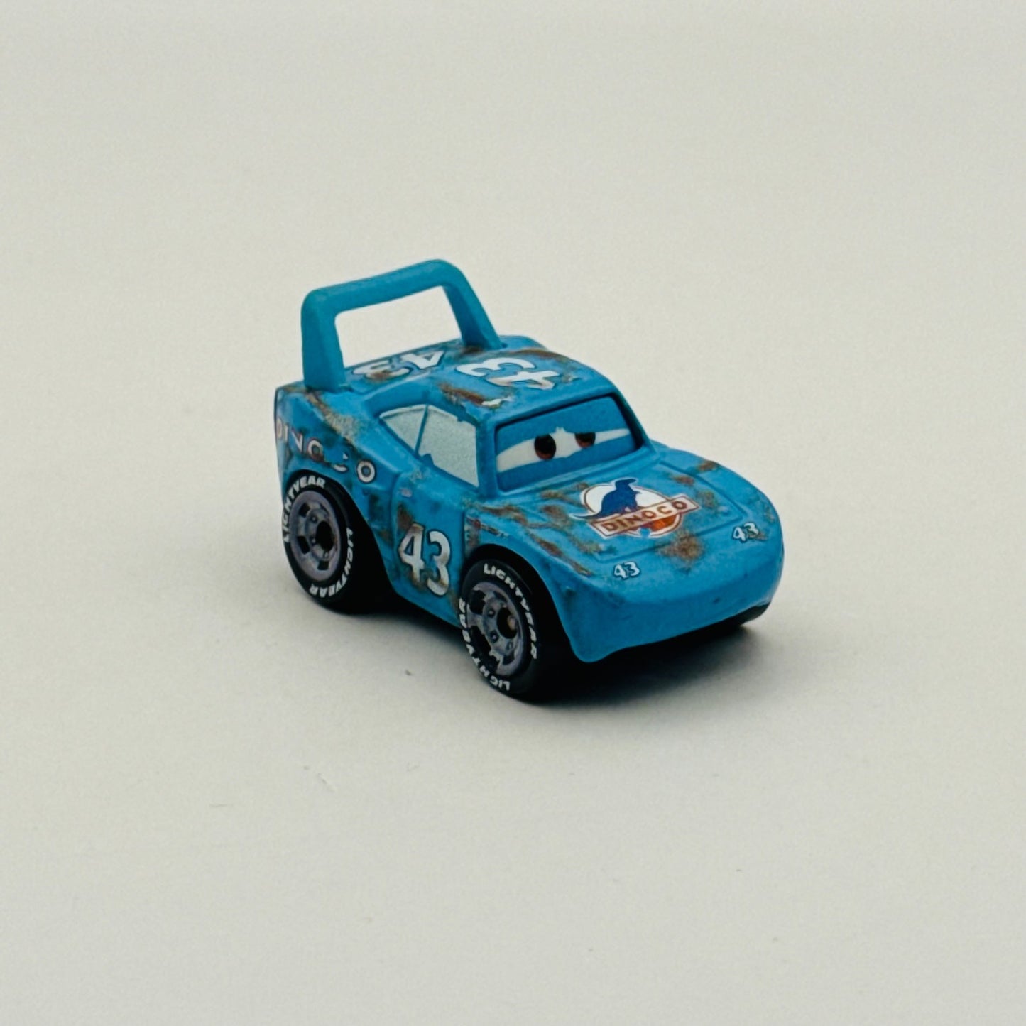 Disney Pixar Cars - Mini Racers RACE DAMAGED KING STRIP WEATHERS - Diecast