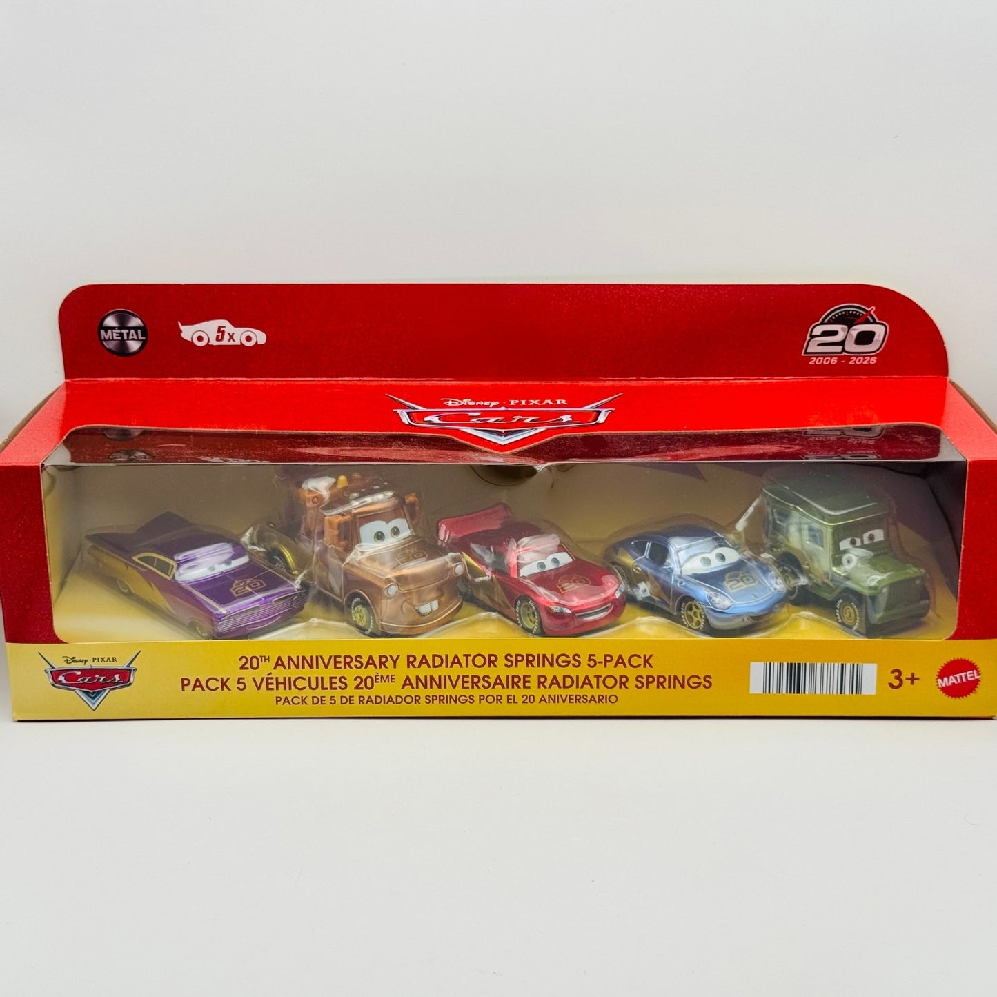 Disney Pixar Cars - 20TH ANNIVERSARY RADIATOR SPRINGS 5-PACK 2026 - 1:55 Diecast