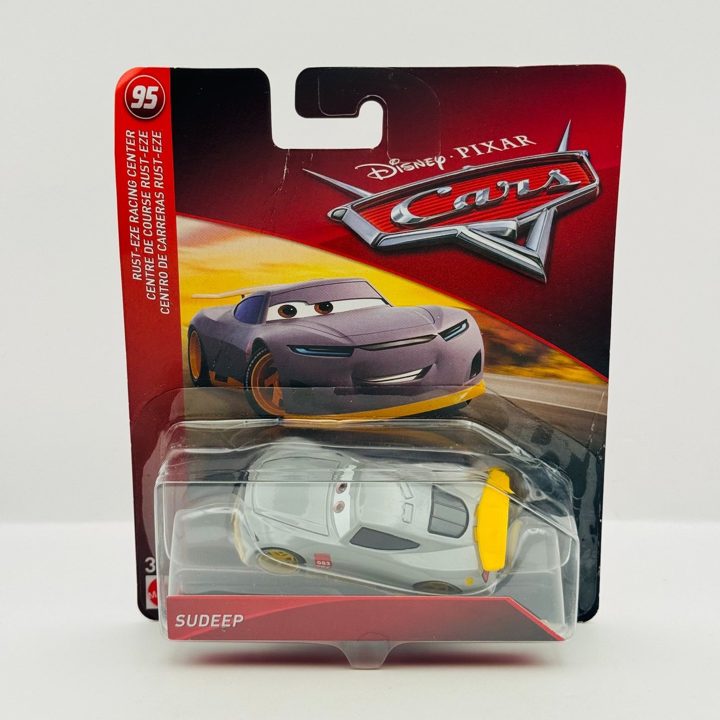 Disney Pixar Cars - SUDEEP Yellow Trainee #83 2018 - 1:55 Diecast