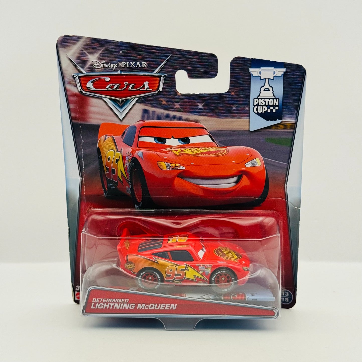Disney Pixar Cars - DETERMINED LIGHTNING MCQUEEN Piston Cup 2015 - 1:55 Diecast