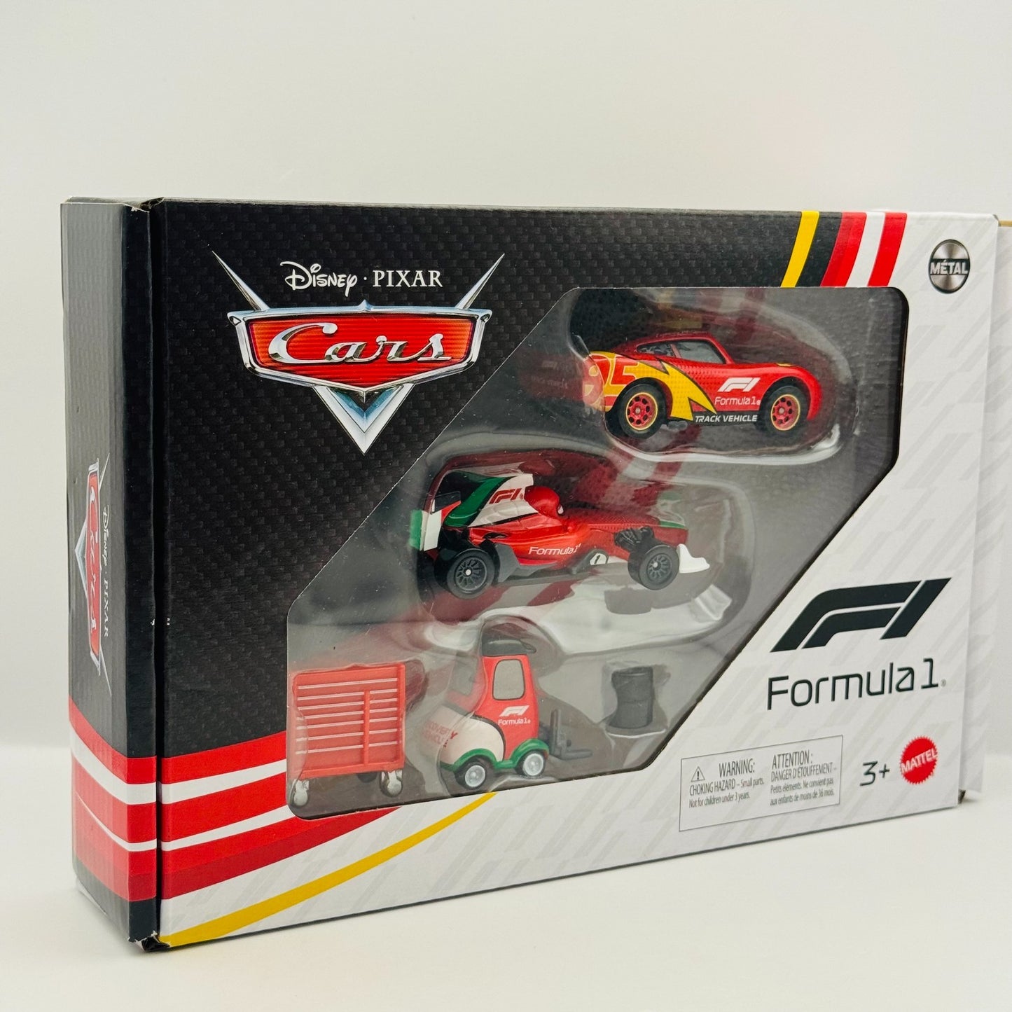 Disney Pixar Cars - FORMULA 1 COLLAB 3-PACK MCQUEEN, FRANCESCO 2026 1:55 Diecast