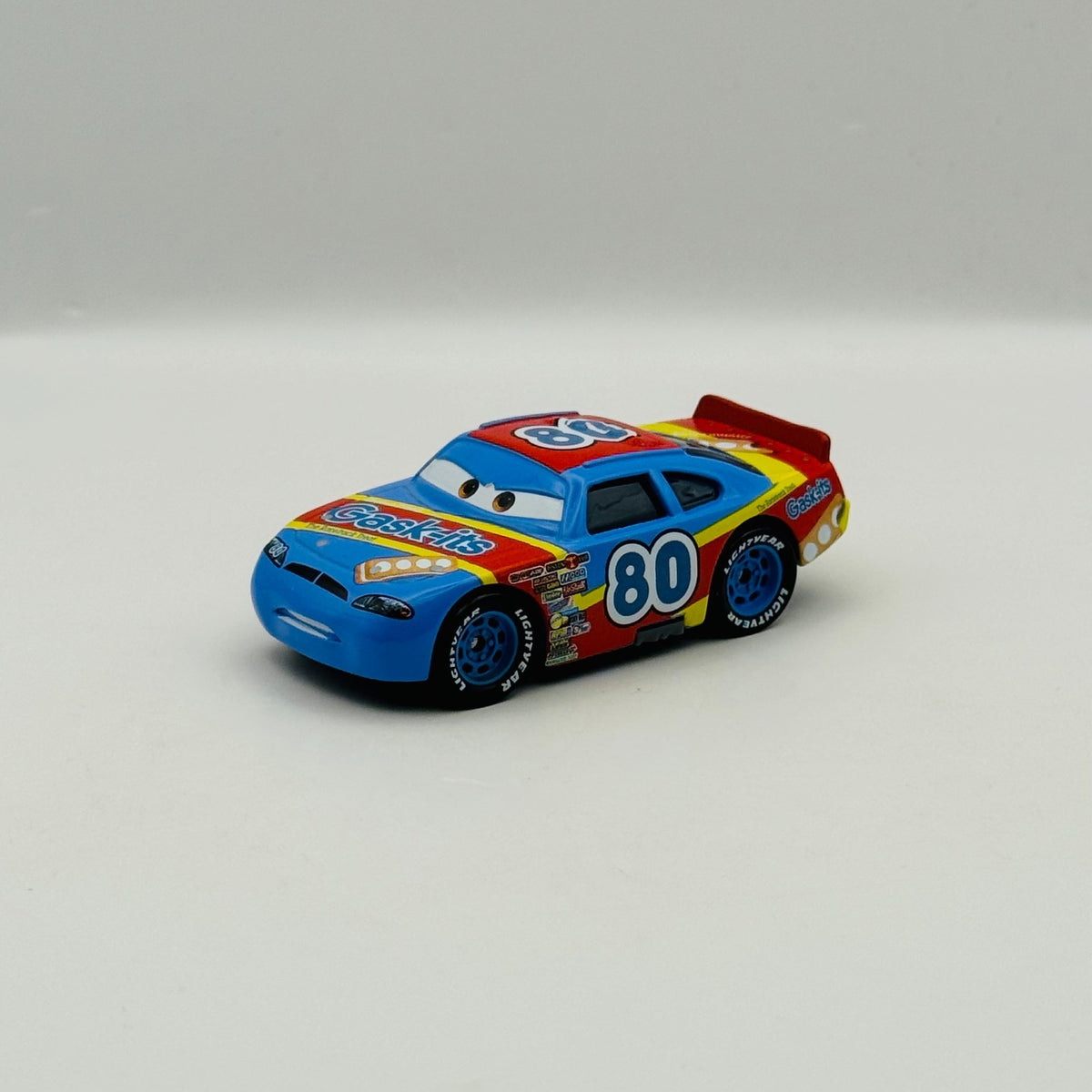 Disney Pixar Cars SAGE VANDERSPIN GASK-ITS Plastic Tires 2010 - 1:55 Diecast
