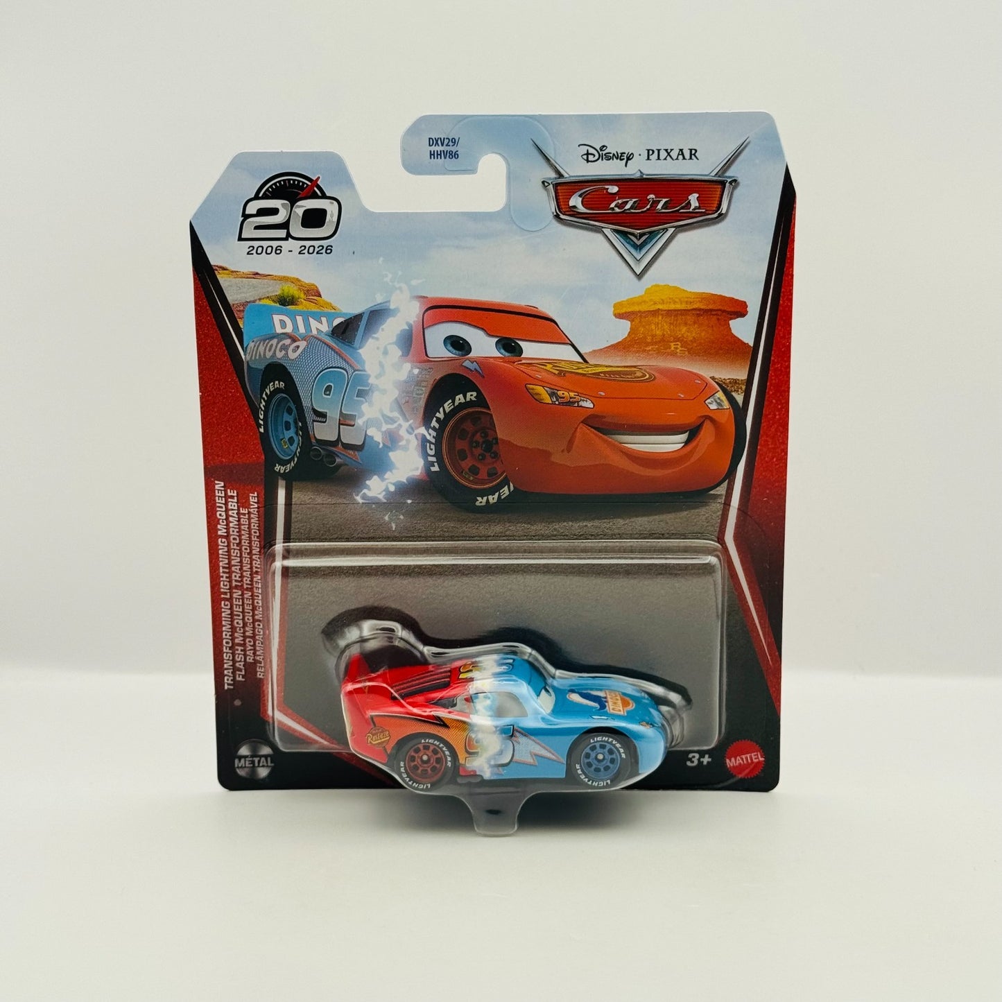 Disney Pixar Cars - TRANSFORMING LIGHTNING MCQUEEN 20TH 2026 - 1:55 Diecast