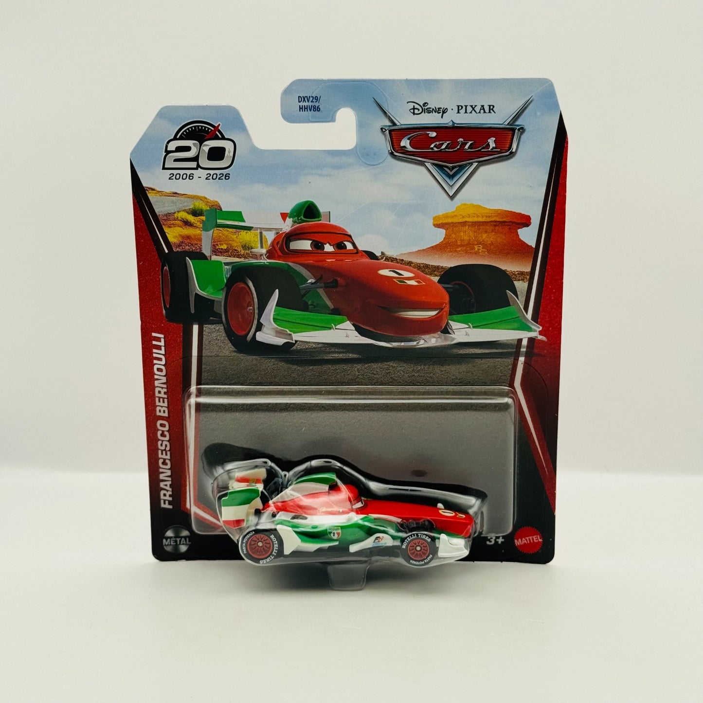 Disney Pixar Cars - FRANCESCO BERNOULLI WGP 20TH 2026 1:55 Diecast