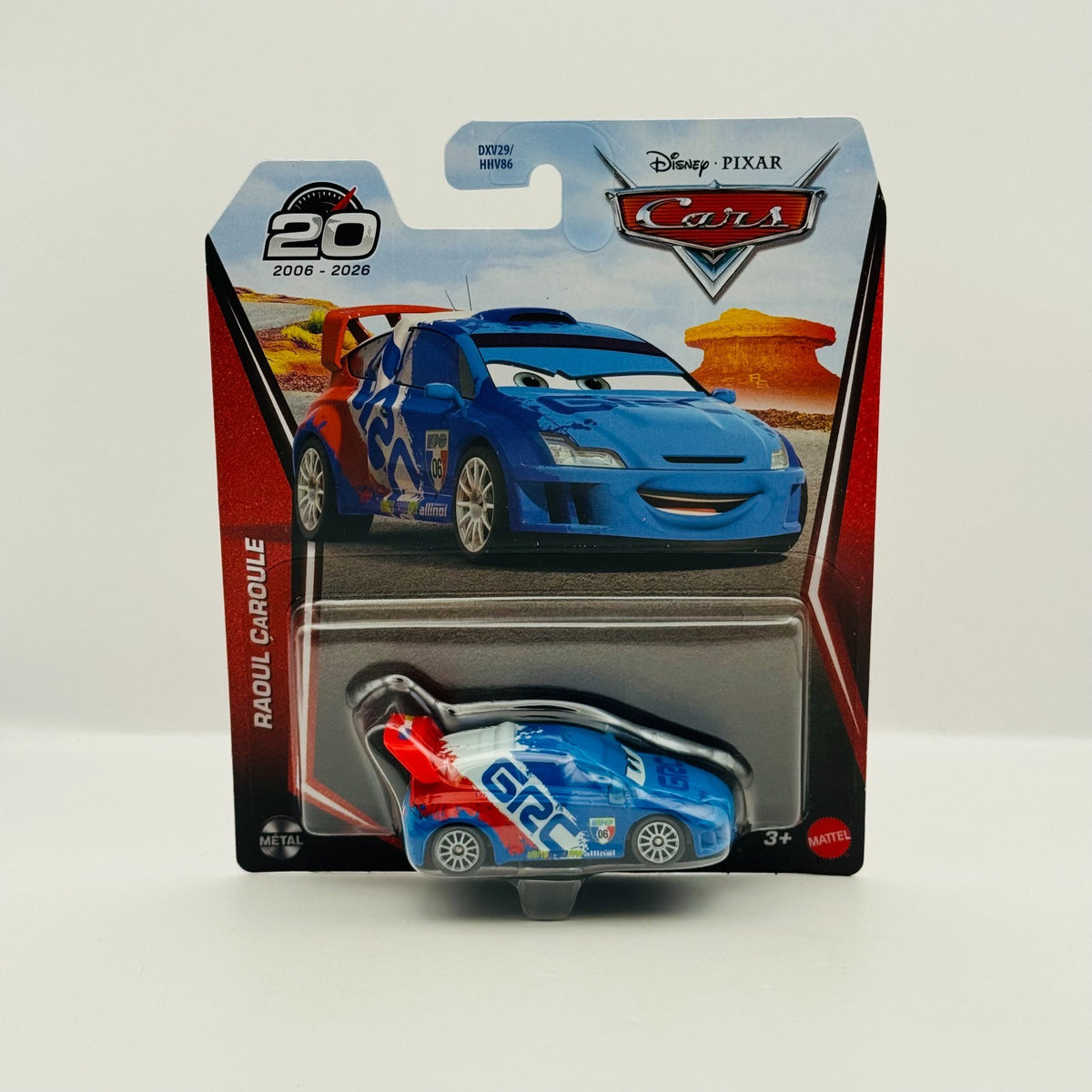 Disney Pixar Cars - RAOUL CAROULE ERROR MISSING DECALS 2026 - 1:55 Diecast
