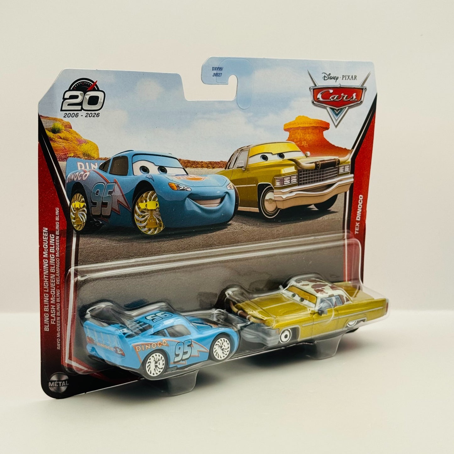 Disney Pixar Cars - TEX DINOCO & BLING BLING LIGHTNING MCQUEEN 2026 1:55 Diecast