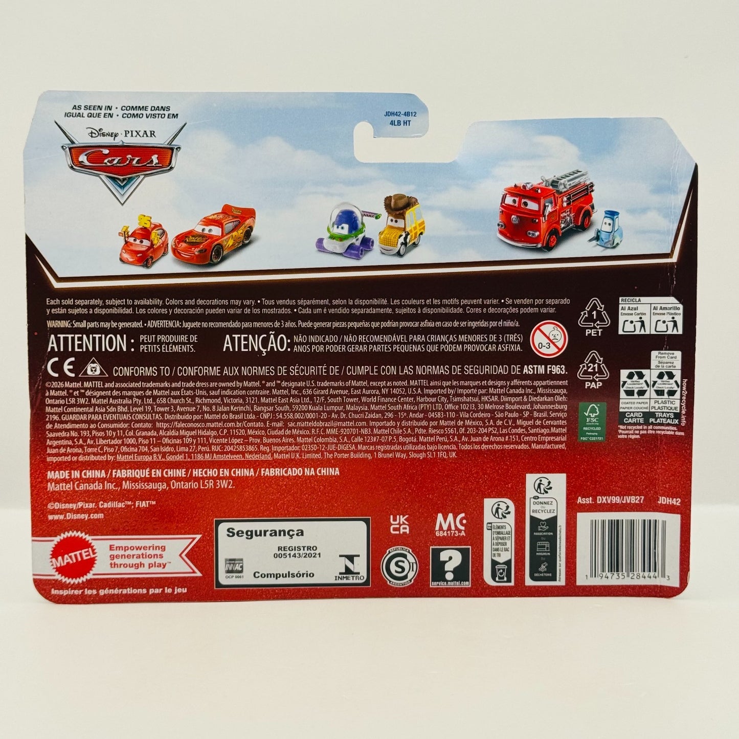 Disney Pixar Cars - TEX DINOCO & BLING BLING LIGHTNING MCQUEEN 2026 1:55 Diecast
