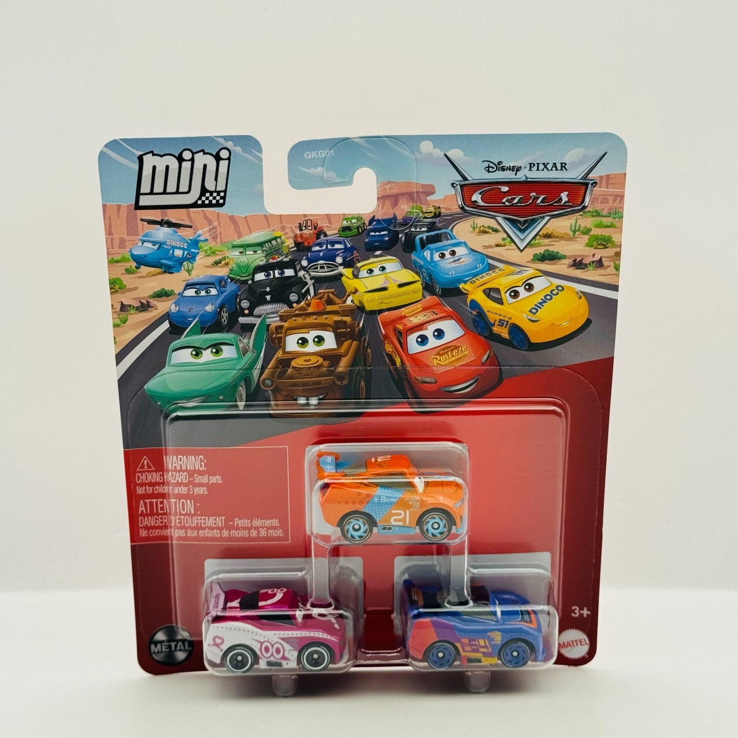 Disney Pixar Cars - Mini Racers CASE J 6-PK RACE TO CELEBRATE 3-PKS 1:55 Diecast
