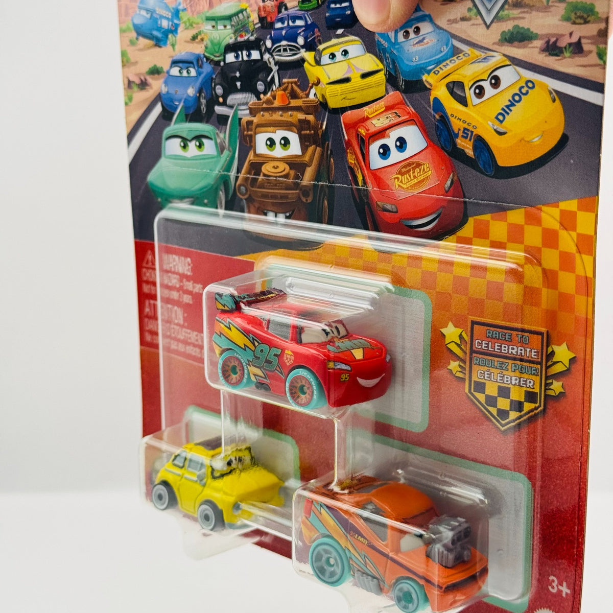Disney Pixar Cars - Mini Racers CASE J 6-PK RACE TO CELEBRATE 3-PKS 1:55 Diecast