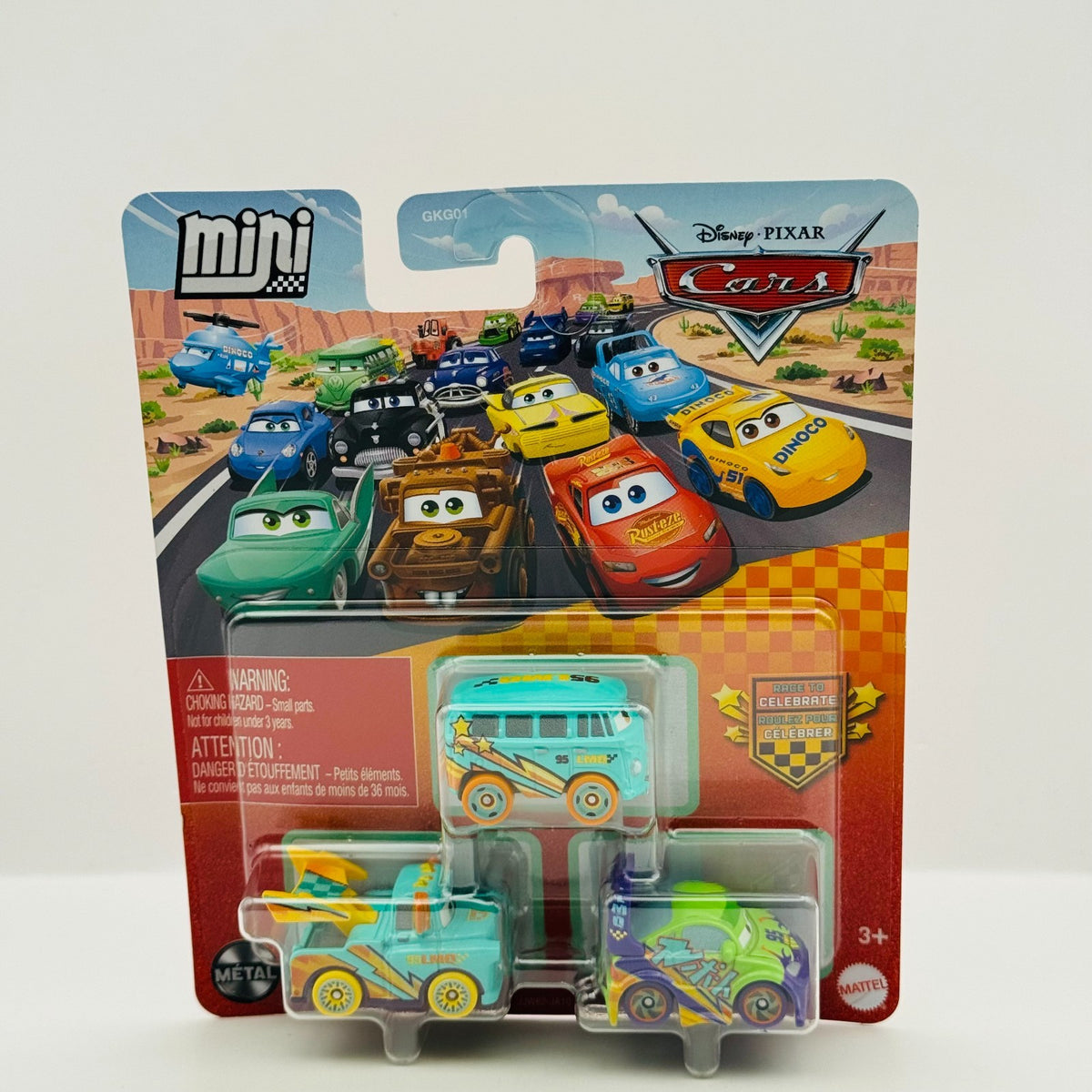 Disney Pixar Cars - Mini Racers RACE TO CELEBRATE MATER WINGO 3-PK - Diecast