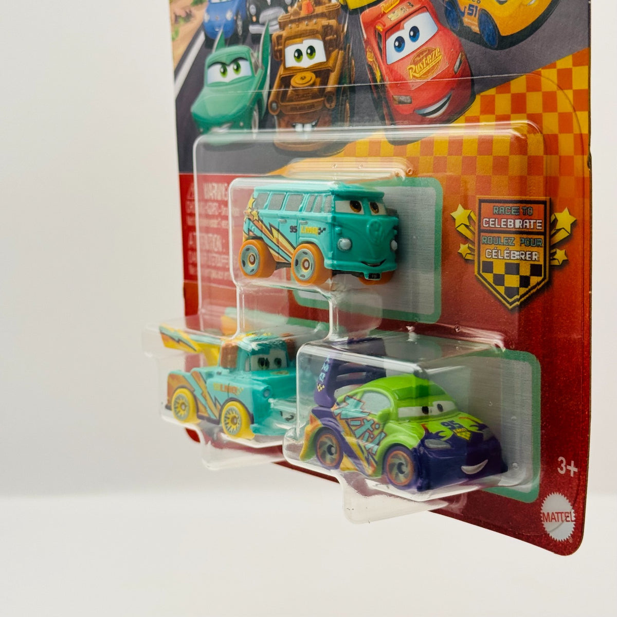 Disney Pixar Cars - Mini Racers RACE TO CELEBRATE MATER WINGO 3-PK - Diecast