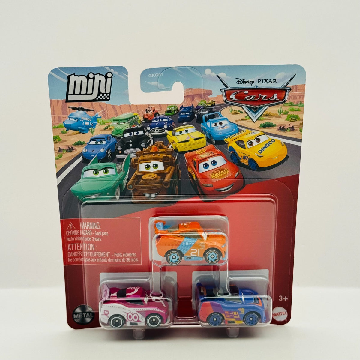 Disney Pixar Cars - Mini Racers FLIP DOVER BARRY DEPEDAN RYAN LANEY 3-PK Diecast