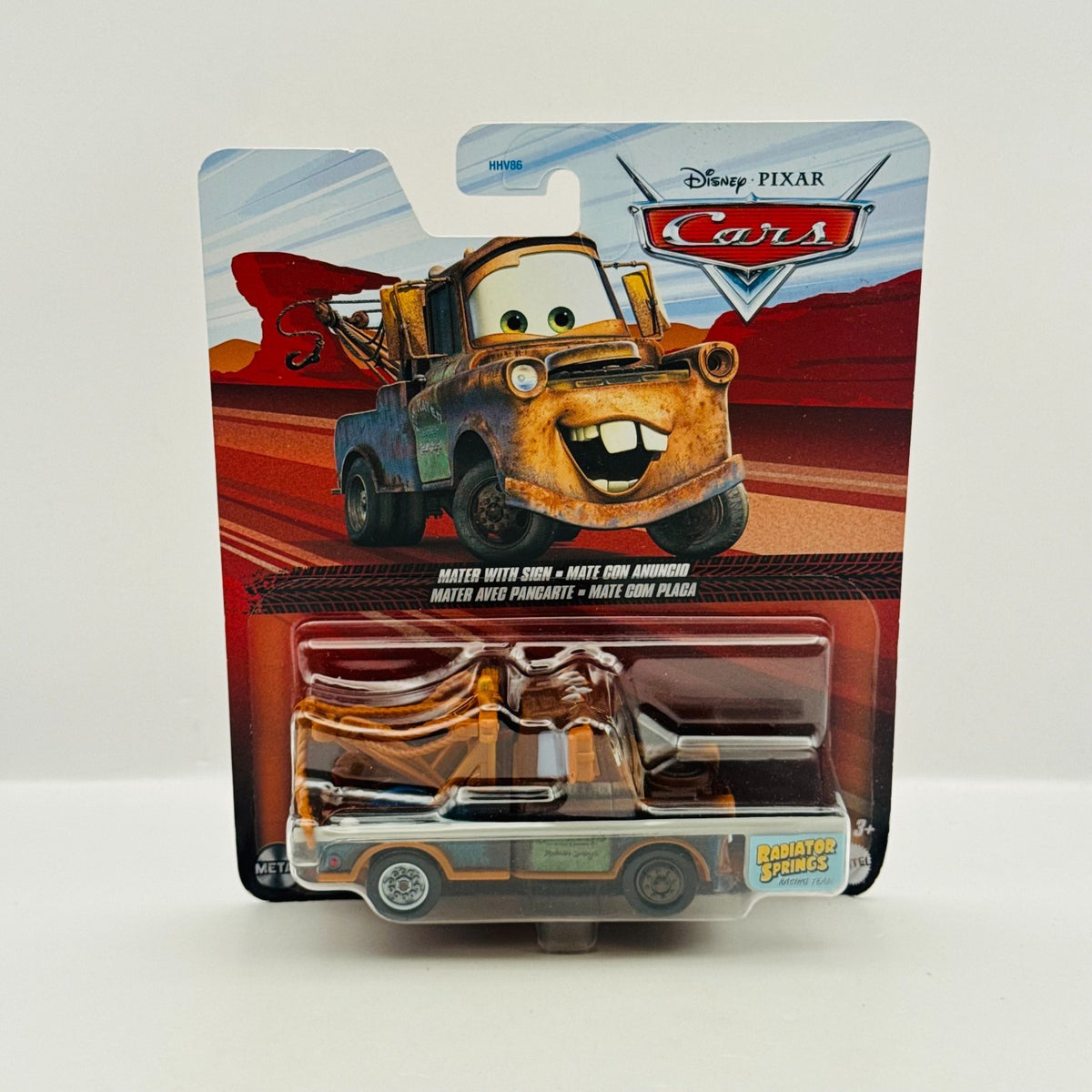 Disney Pixar Cars - MATER WITH SIGN 95 Pit Crew 2025 - 1:55 Diecast