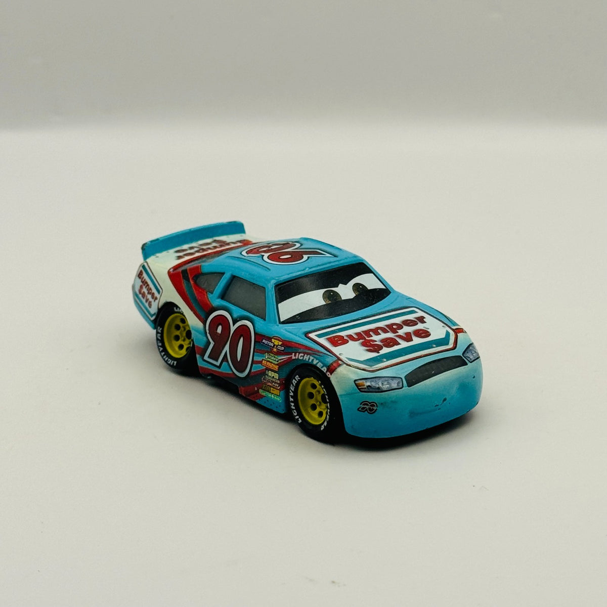 Disney Pixar Cars - PONCHY WIPEOUT BUMPER SAVE YELLOW Cars 3 2017 - 1:55 Diecast