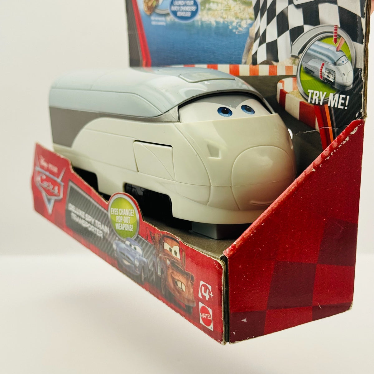 Disney Pixar Cars - QUICK CHANGERS STEPHENSON DELUXE SPY TRAIN - 1:55 Scale