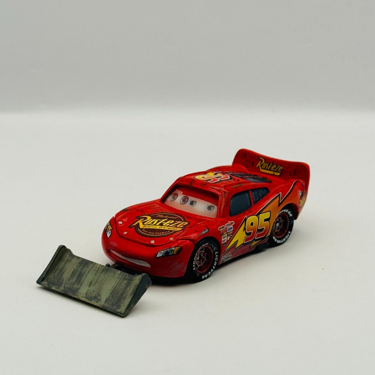 Disney Pixar Cars - LENTICULAR MCQUEEN WITH SHOVEL Eyes *GLUED* - 1:55 Diecast