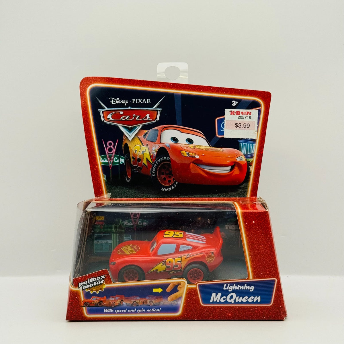 Disney Pixar Cars - PULL BACK PULLBAX MCQUEEN - 2007 Supercharged
