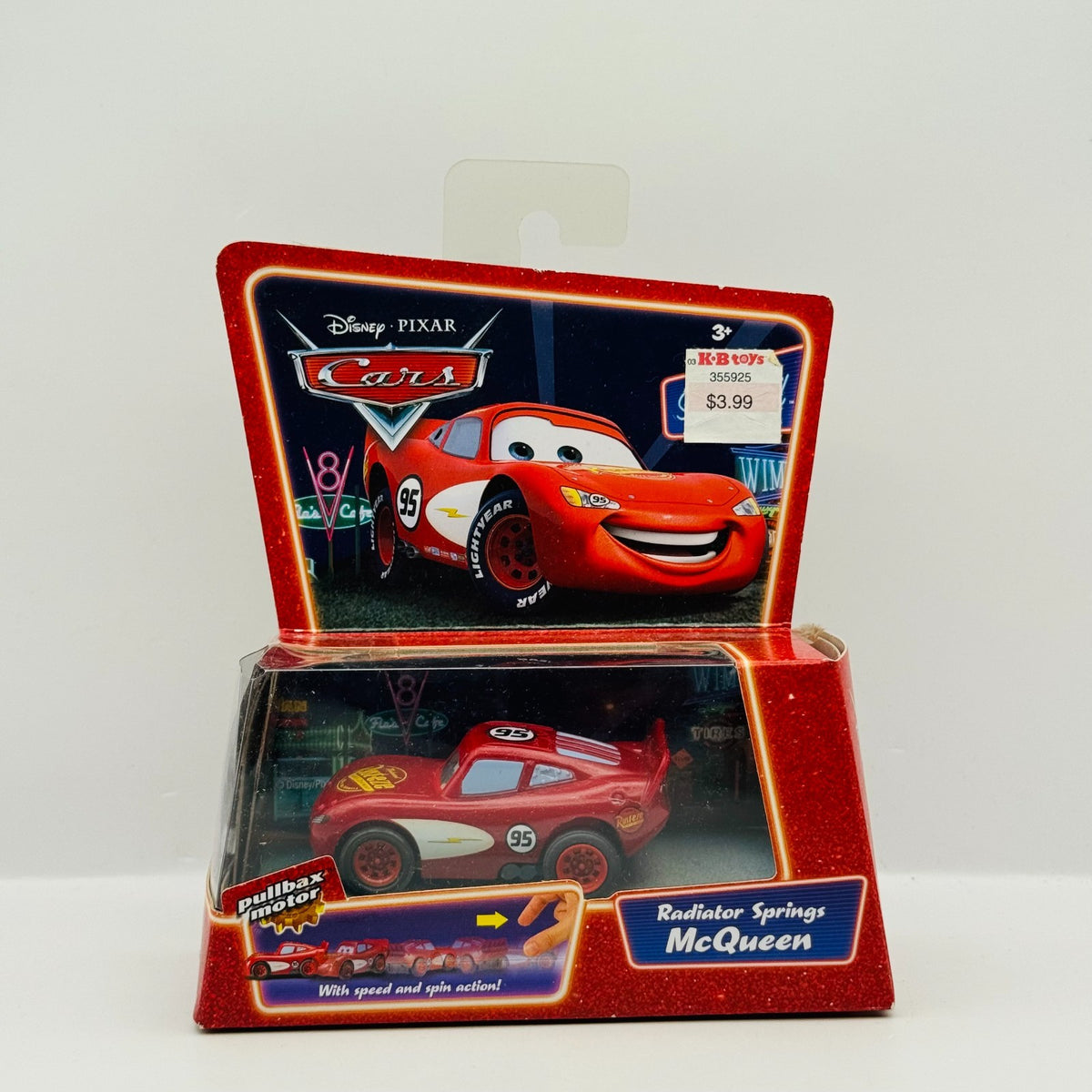 Disney Pixar Cars - PULL BACK PULLBAX RADIATOR SPRINGS MCQUEEN 2007 Supercharged