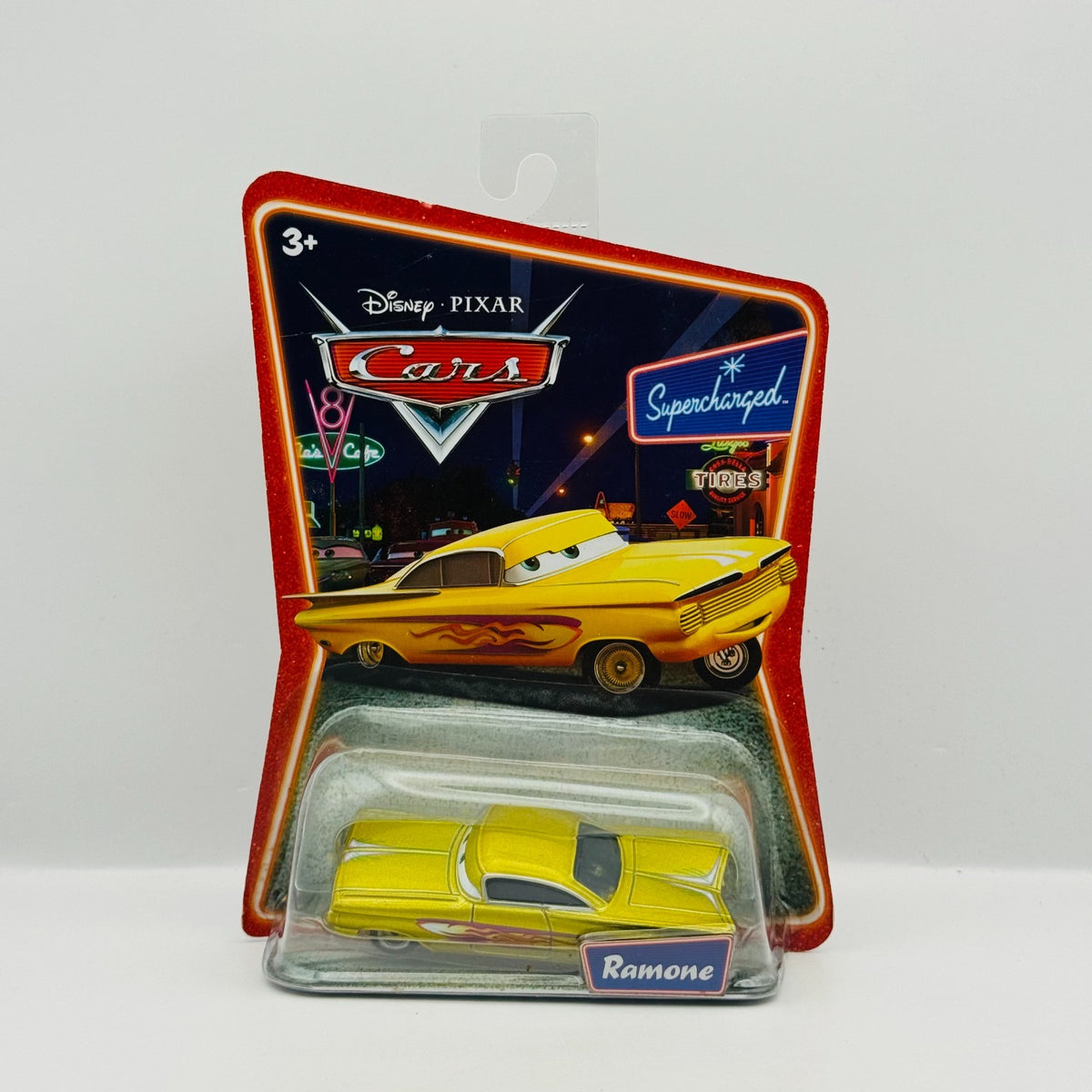 Disney Pixar Cars - GOLD YELLOW RAMONE Supercharged 2007 - 1:55 Diecast