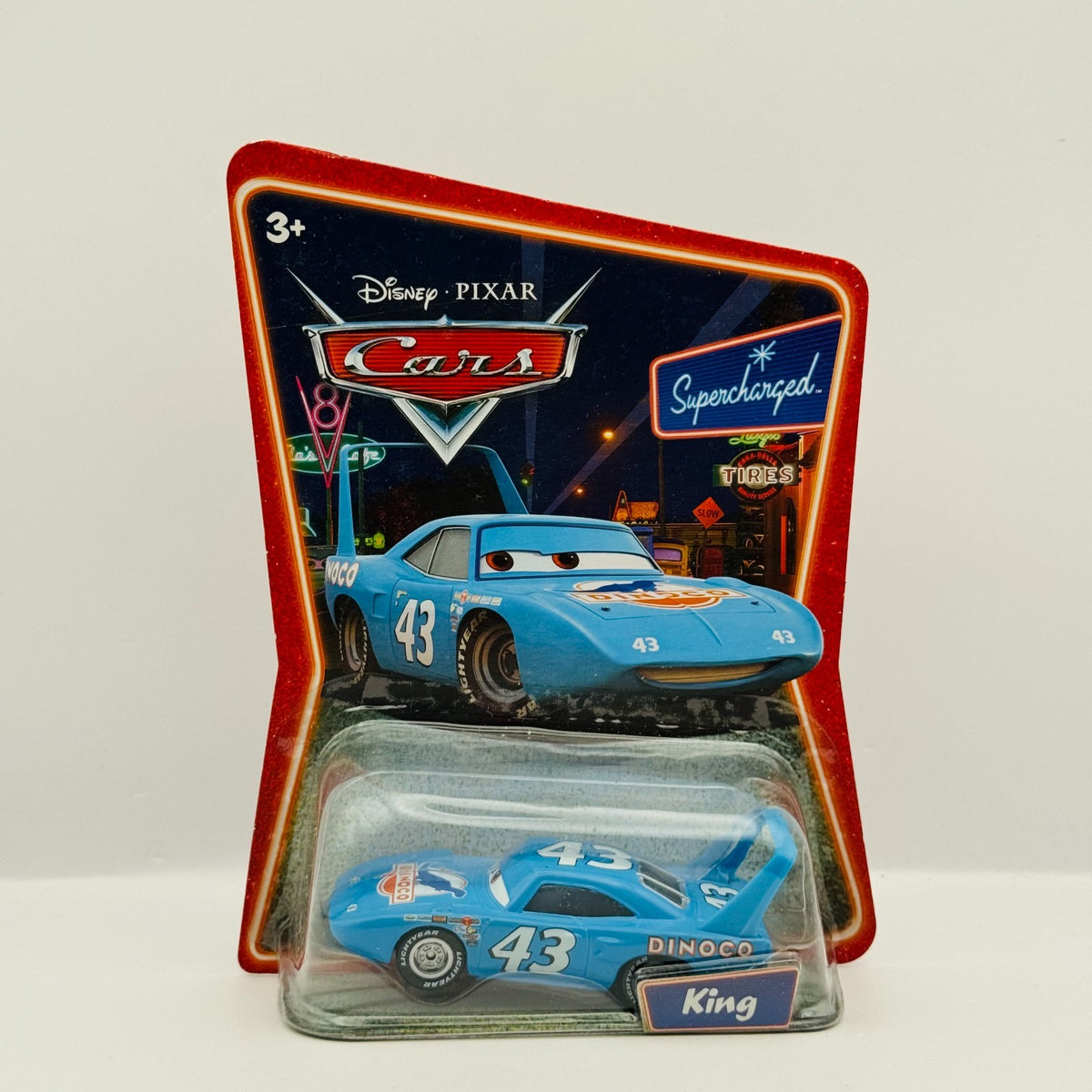 Disney Pixar Cars - THE KING STRIP WEATHERS Supercharged 2007 - 1:55 Diecast
