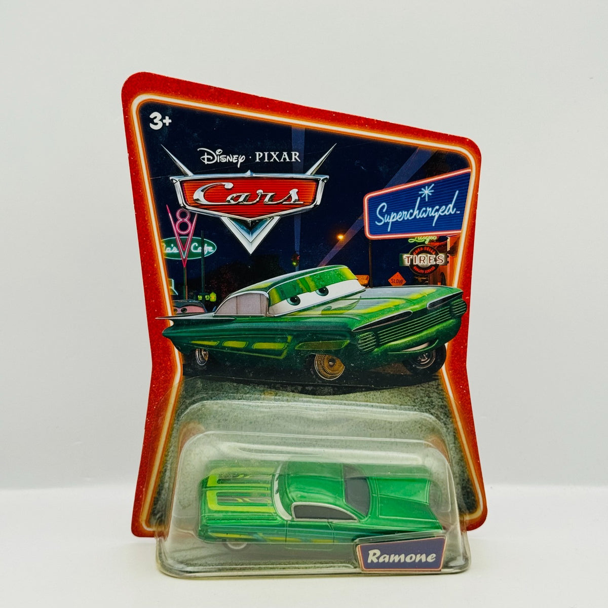 Disney Pixar Cars - GREEN RAMONE Supercharged 2007 - 1:55 Diecast