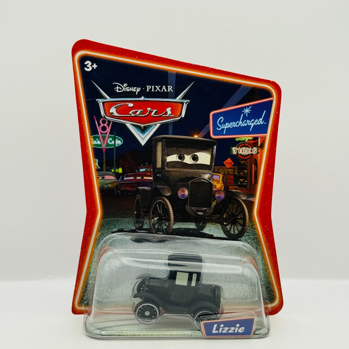 Disney Pixar Cars - LIZZIE [Ford Model T] Supercharged 2007 - 1:55 Diecast