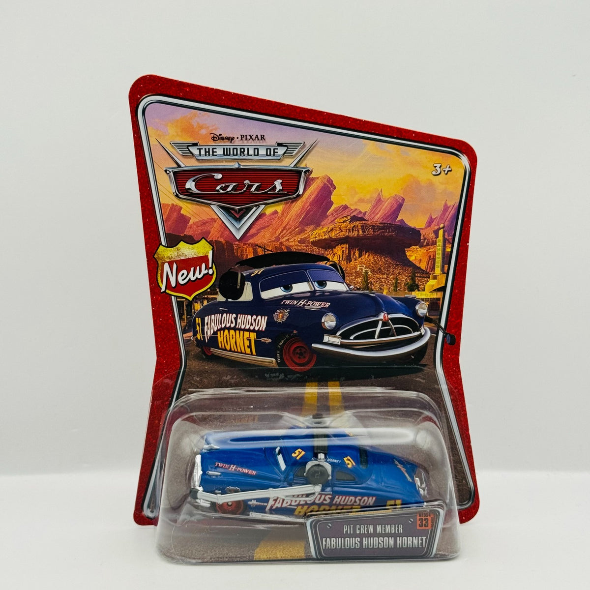 Disney Pixar Cars - PIT CREW MEMBER FABULOUS HUDSON HORNET DOC - 1:55 Diecast