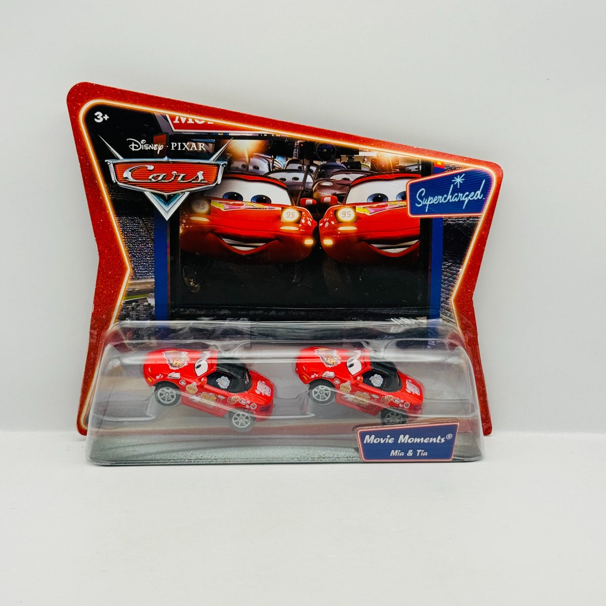 Disney Pixar Cars - RED MIA & TIA Supercharged 2007 - 1:55 Diecast