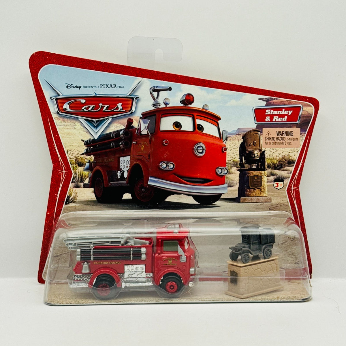 Disney Pixar Cars - RED FIRETRUCK & STANLEY Desert Series 2006 - 1:55 Diecast