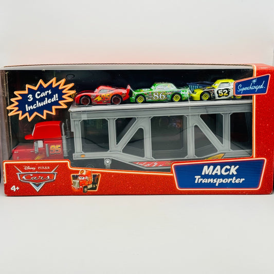 Disney Pixar Cars MACK TRANSPORTER HAULER CHICK HICKS Supercharged 1:55 Diecast