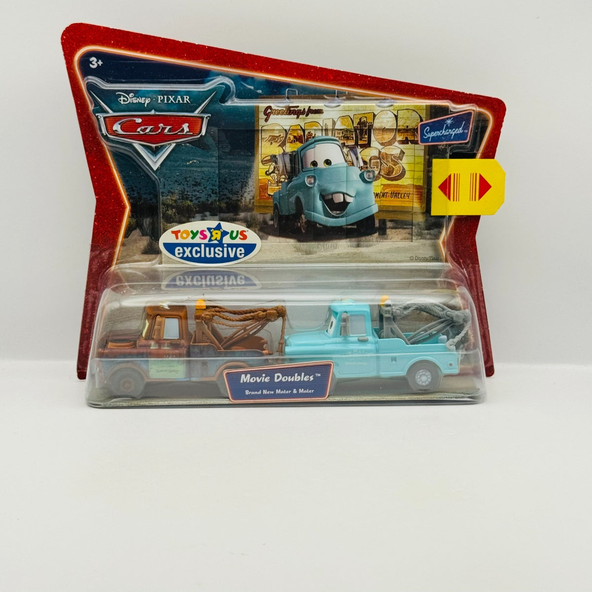 Disney Pixar Cars - MATER & BRAND NEW MATER Movie Doubles 2007 - 1:55 Diecast