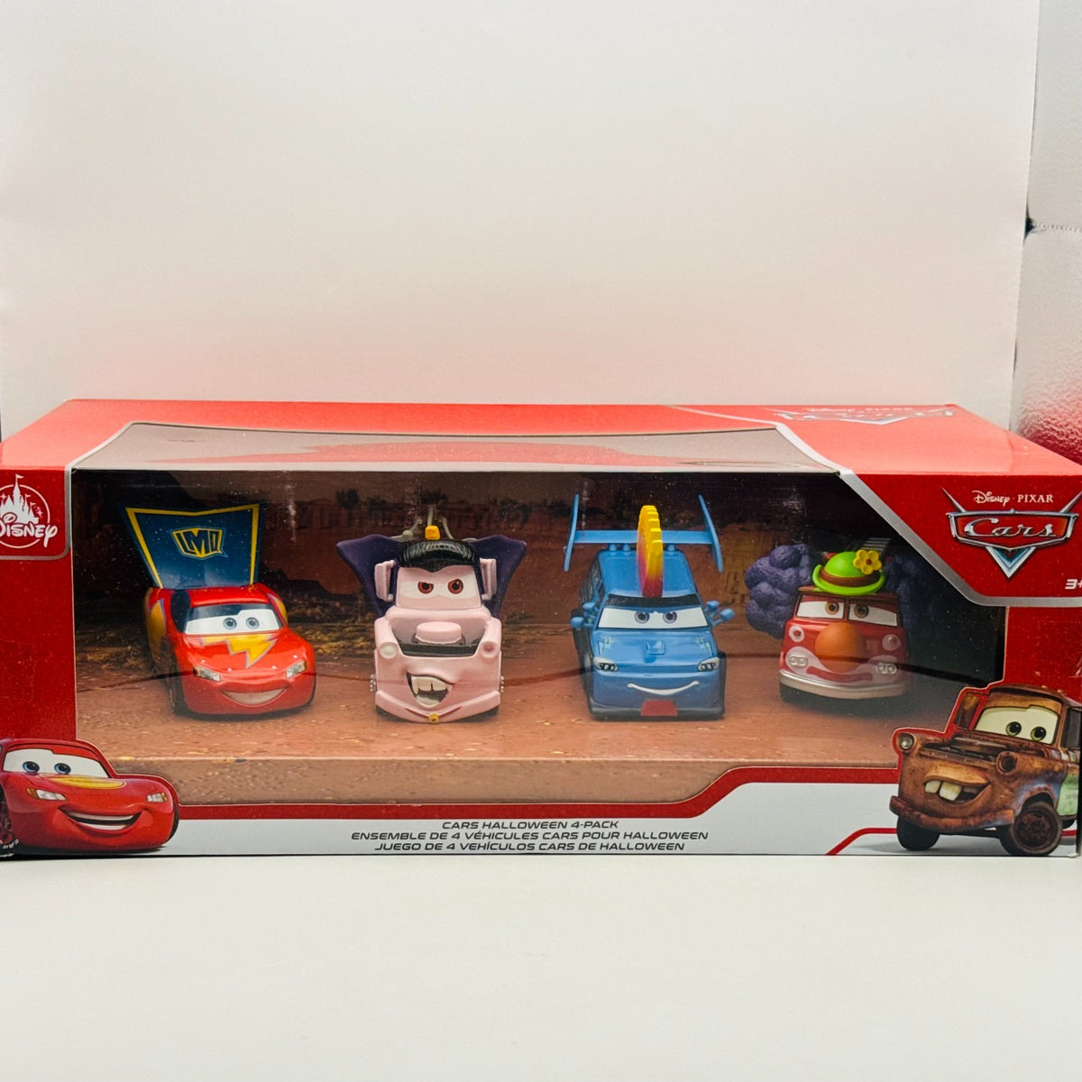 Disney Pixar Cars HALLOWEEN CLOWN RED DJ DRACULA MATER Disney Store 1:43 Diecast