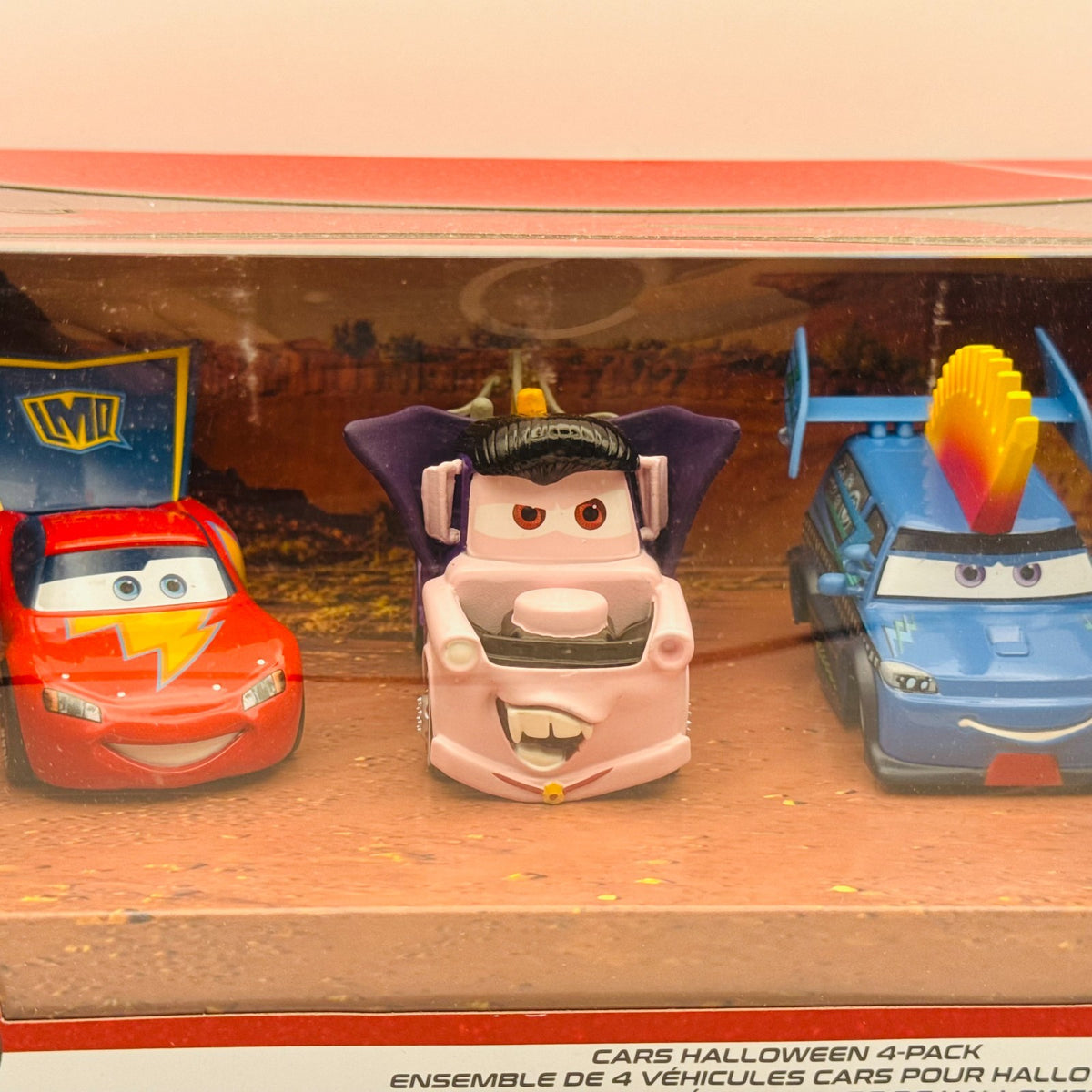 Disney Pixar Cars HALLOWEEN CLOWN RED DJ DRACULA MATER Disney Store 1:43 Diecast
