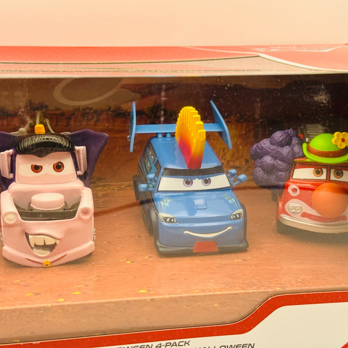 Disney Pixar Cars HALLOWEEN CLOWN RED DJ DRACULA MATER Disney Store 1:43 Diecast