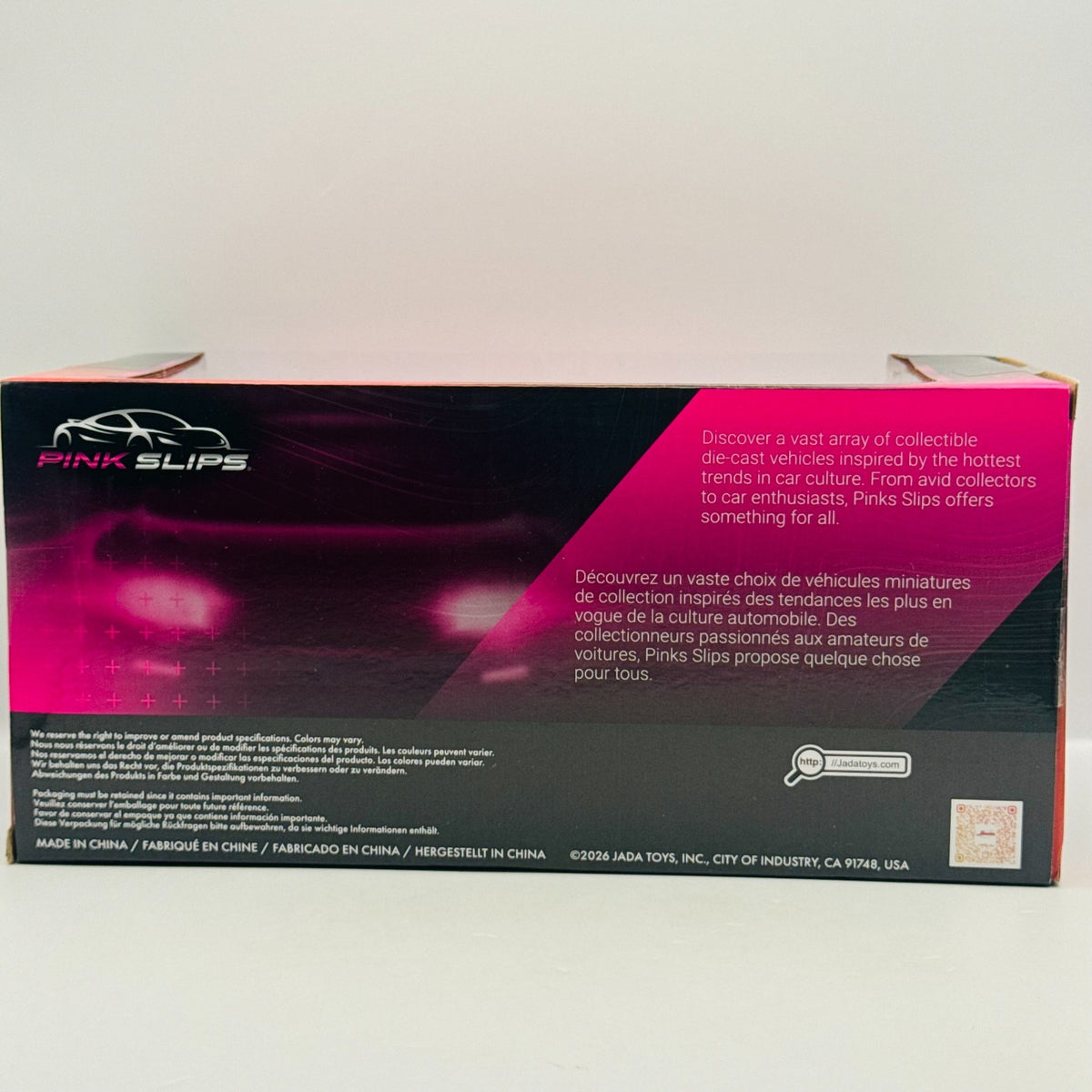 Disney Pixar Cars - JADA PINK SLIP LIGHTNING MCQUEEN *CHASE* 2026 - 1:18 Diecast