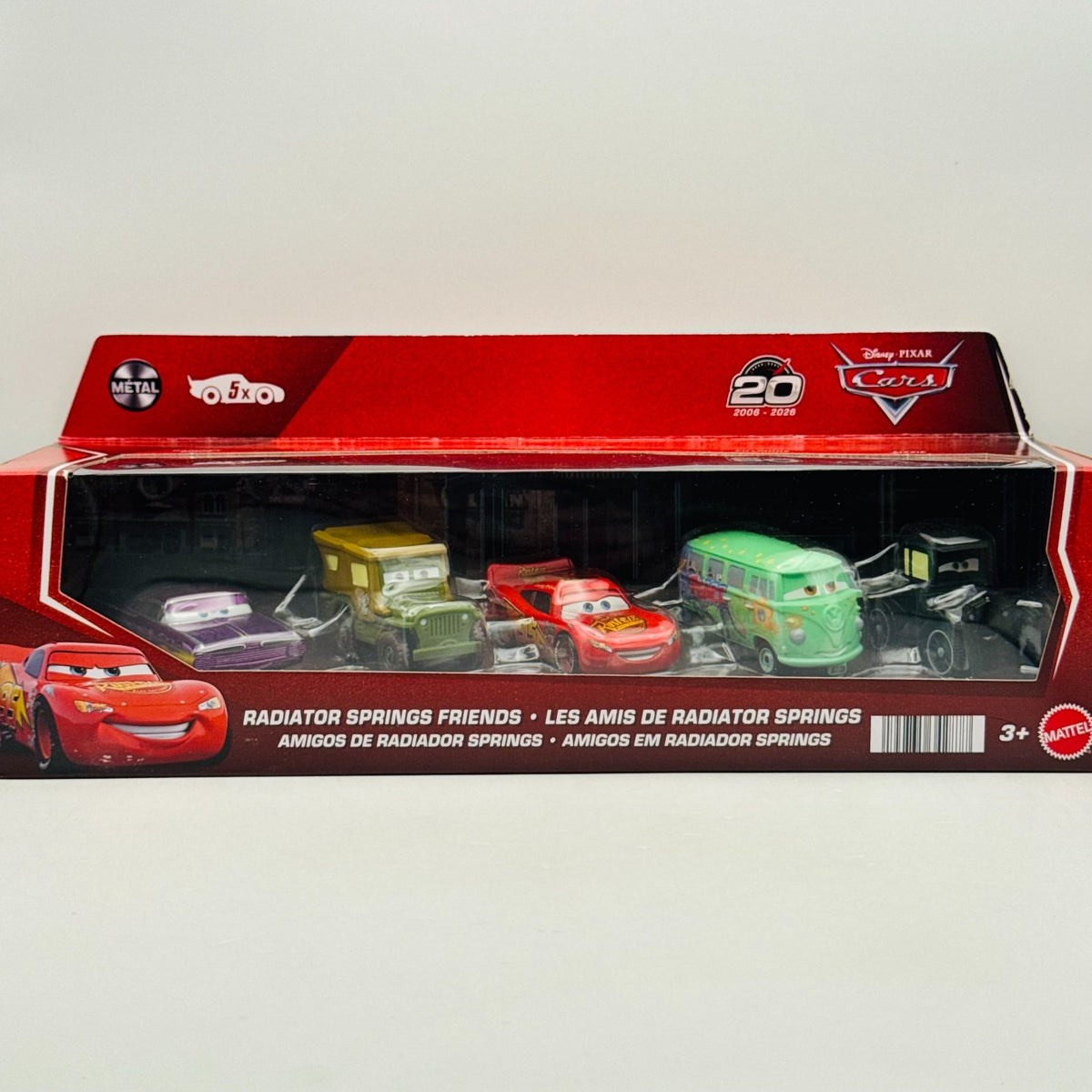 Disney Pixar Cars RADIATOR SPRINGS FRIENDS 5PK Purple Ramone Lizzie 1:55 Diecast
