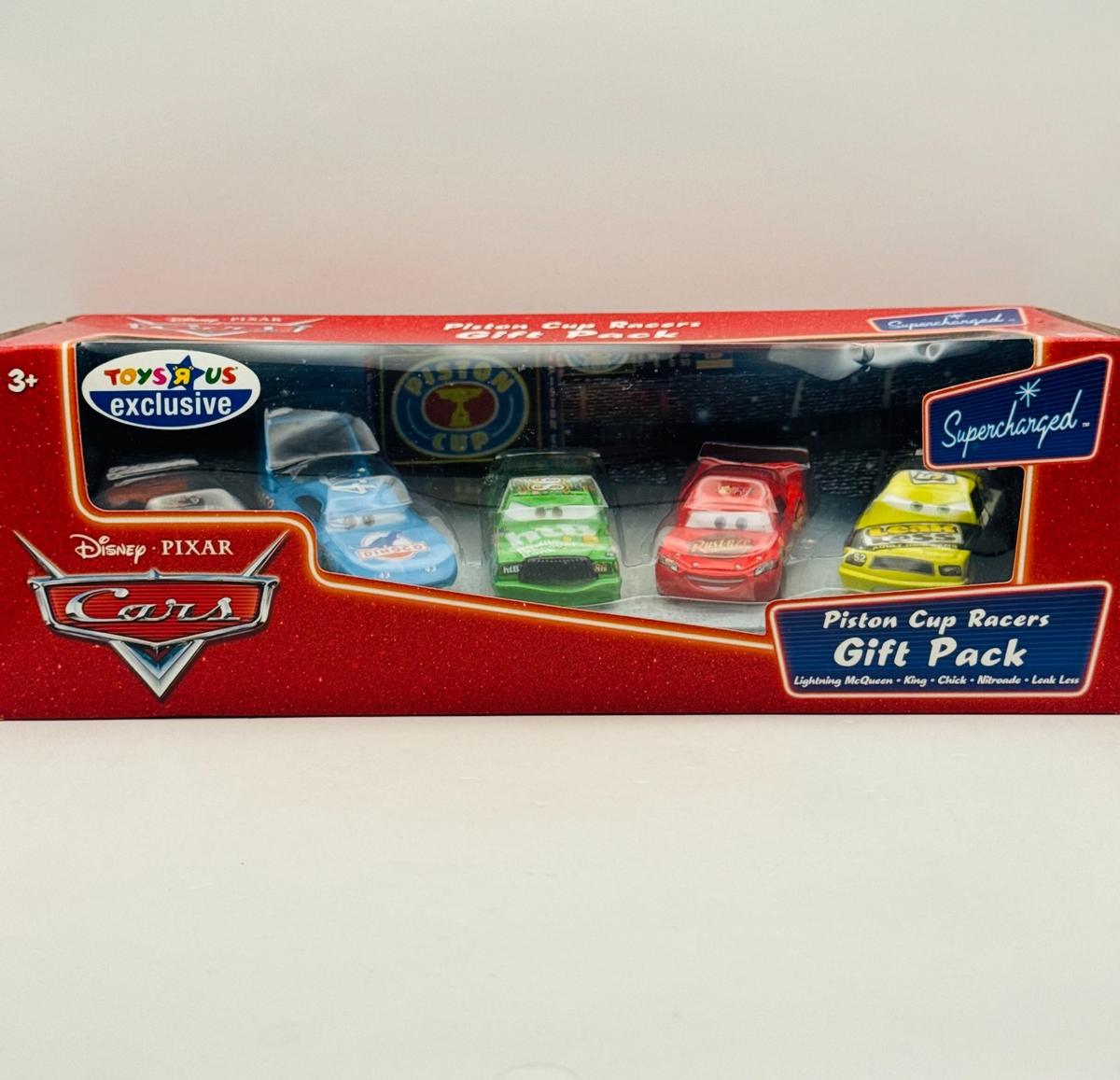 Disney Pixar Cars - PISTON CUP RACERS GIFT PACK 5-PK Supercharged - 1:55 Diecast