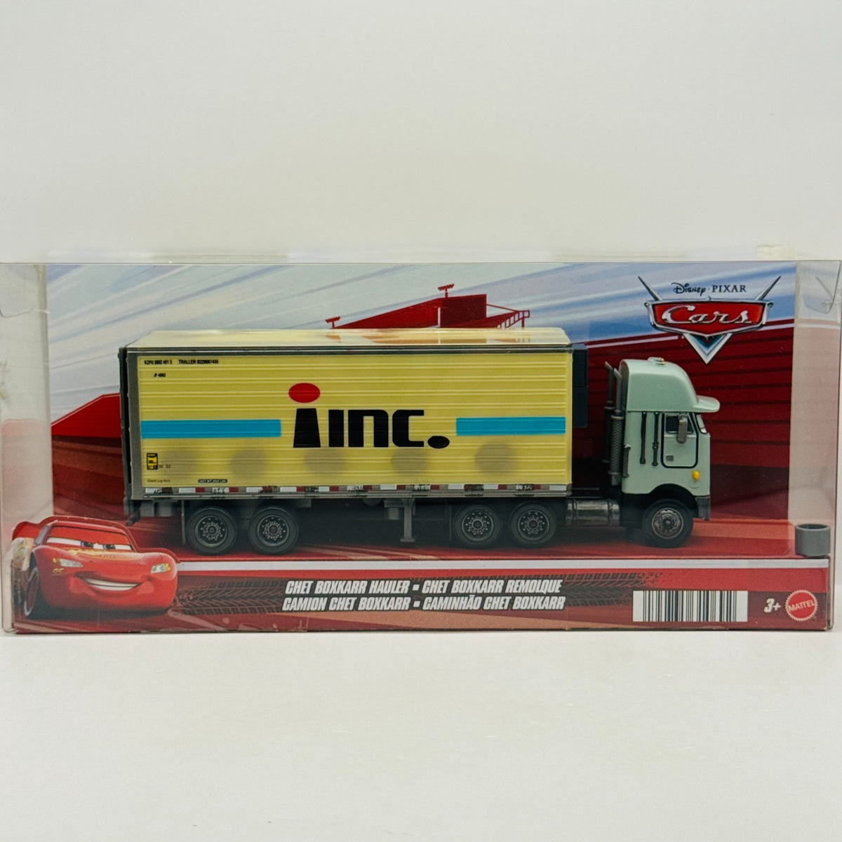 Disney Pixar Cars - CHET BOXXKARR BOXKAAR INC HAULER Truck Trailer -1:55 Diecast